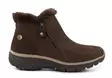 Skechers damkängor med bred läst 168042/CHOC EASY GOING - HIGH ZIP 2 brun - Stövletter och kängor för damer - 139395 - 1