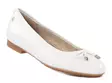 Tamaris Comfort ballerinor med bred läst 82102-42 100 vita - Ballerinaskor - 140185 - 1