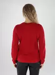 Vila damtröja O-Neck jester röd - Stickat för damer - 139575 - 2