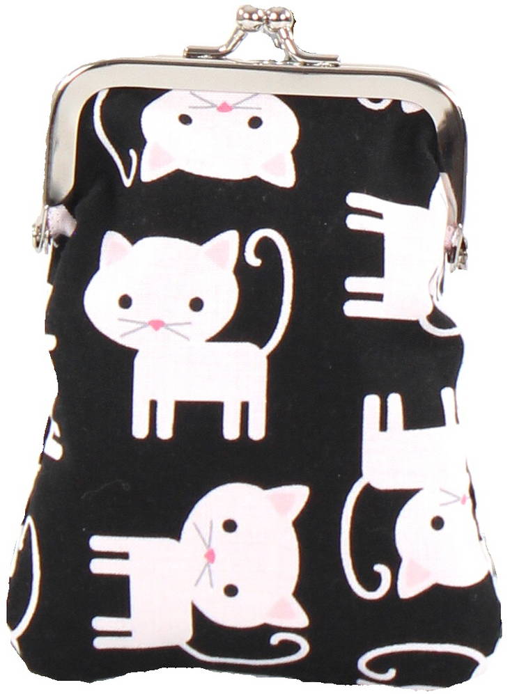 Nabo Börs K529 Katt svart/vit - Plånböcker - 123535 - 1