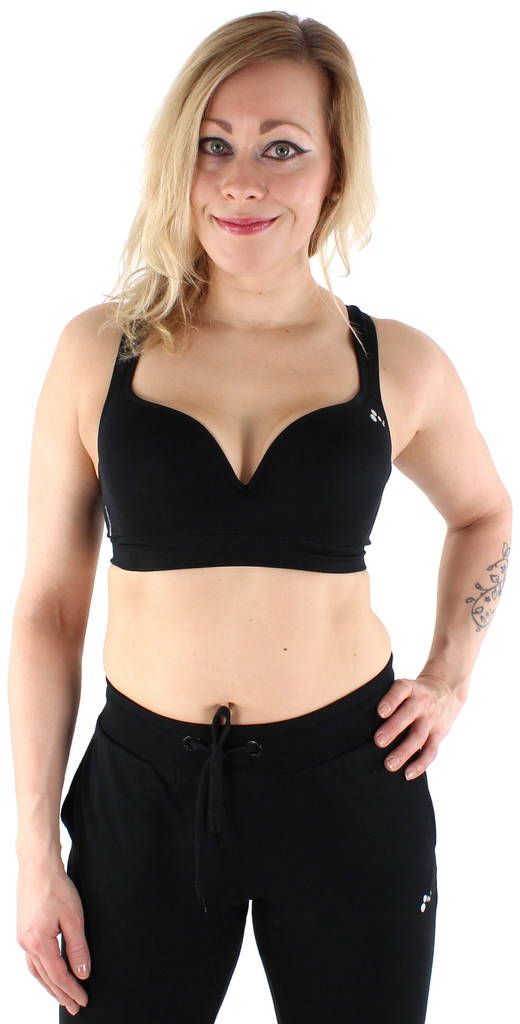 Only Play vadderade sport-bh med bygel Martine, svart, grå - Sport-bh - 117935 - 1