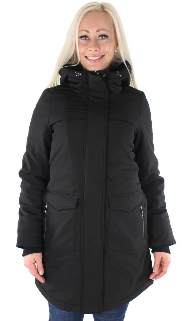 Only dam parkas, huva Maastricht svart - Parkas för damer - 127365 - 1