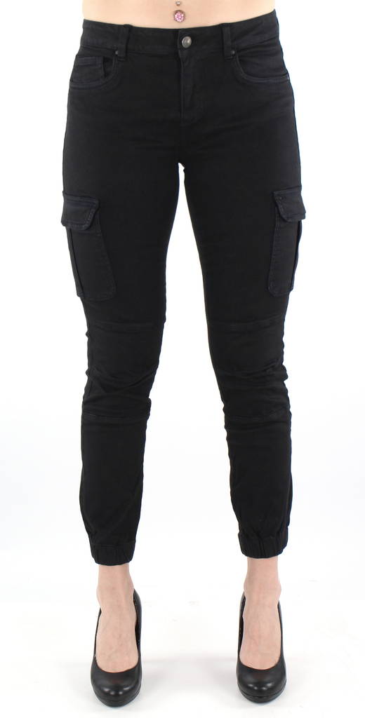 Only svarta cargo byxor med stretch Missouri - Byxor för damer - 125255 - 1