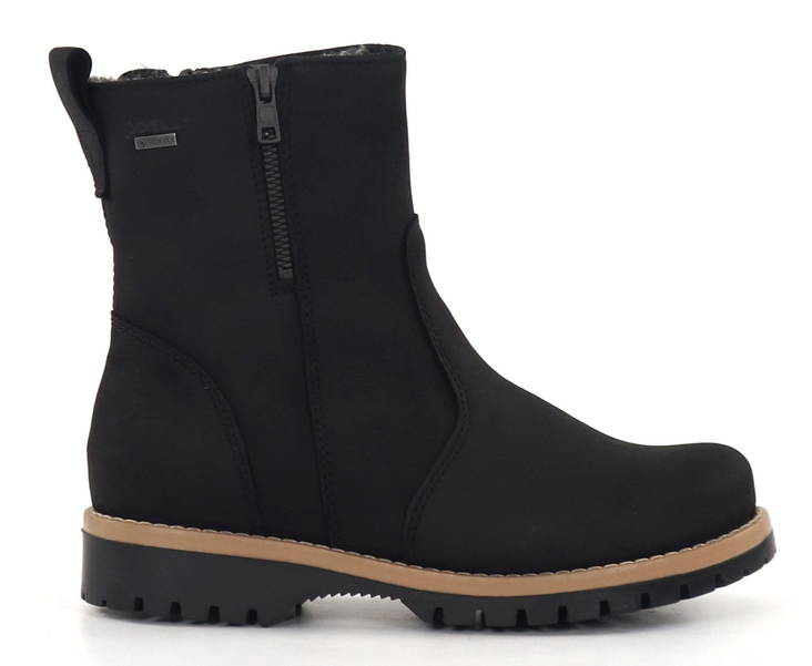 Pomar Ankelboots Tassu svart robust nubuk - Stövletter och kängor för damer - 134605 - 1