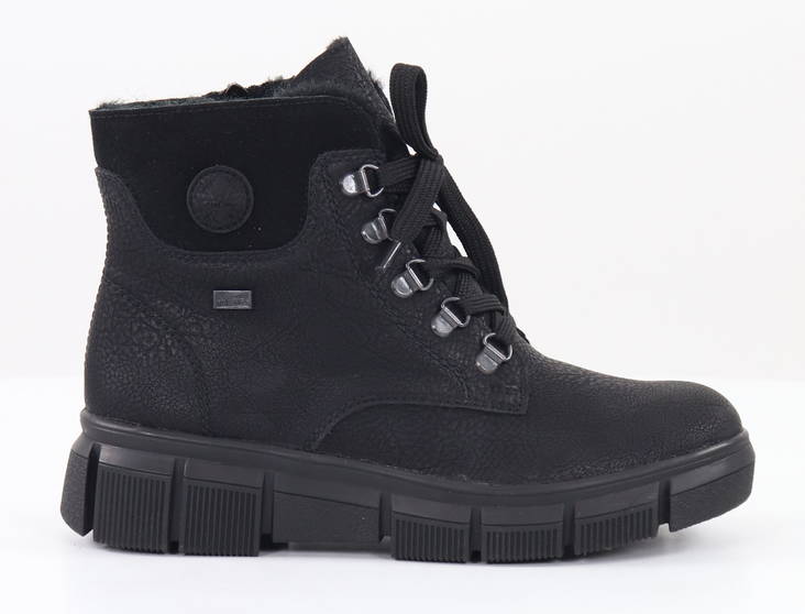 Rieker vattenavvisande ankelstövlar för dam, X3433-00 svart - Rieker ankelboots - 131865 - 1