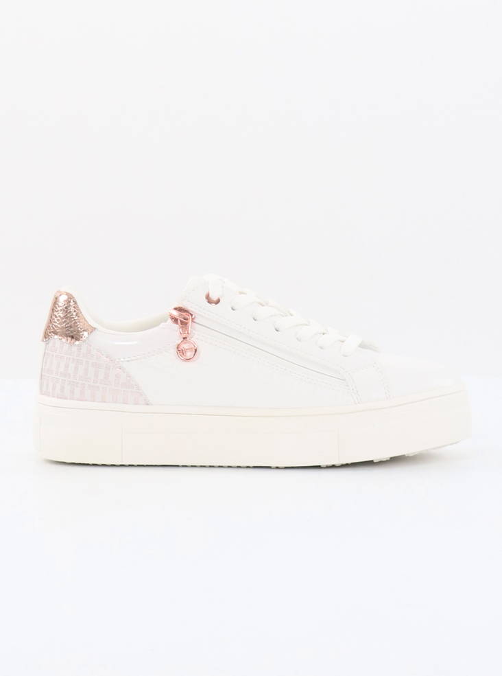 Tamaris dam sneakers 23313-41 vit / roséguld - Sneakers för damer - 135545 - 1