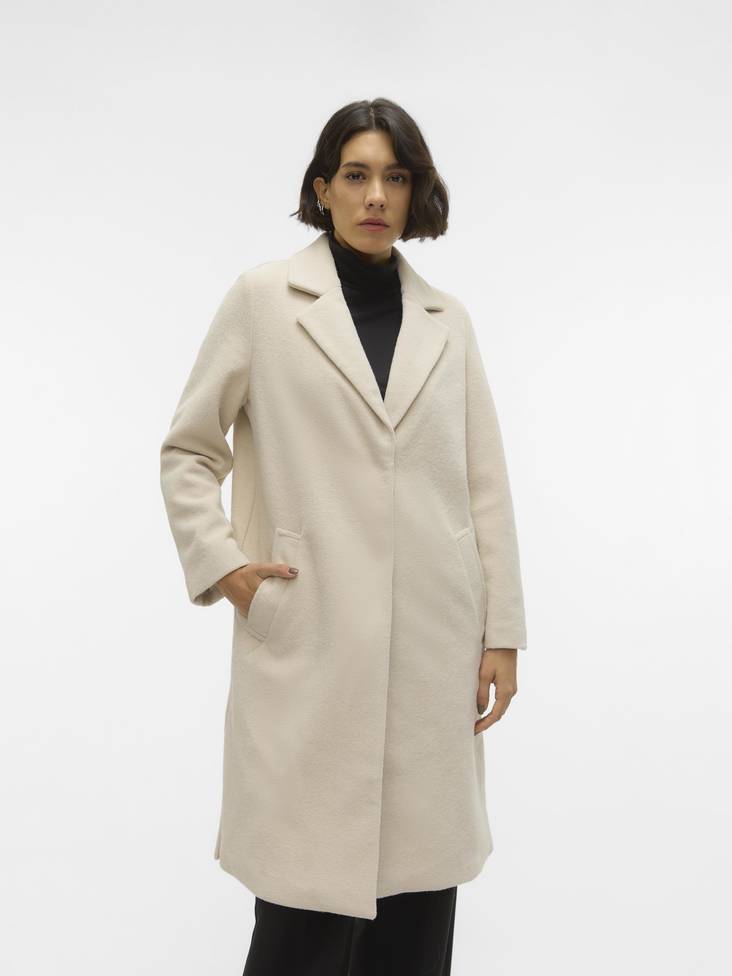 Vero Moda Stacey Dam kappa Oatmeal - Lätta jackor för damer - 135005 - 1