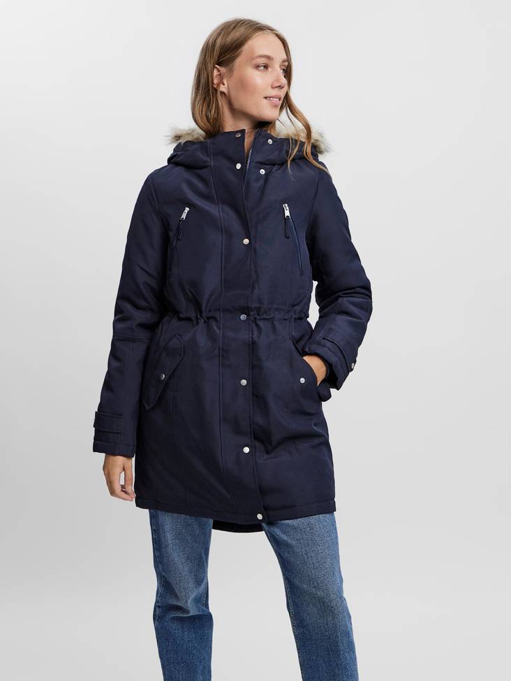 Vero Moda dam vinterjacka Expeditiontrack navy bla - Parkas för damer - 129285 - 1