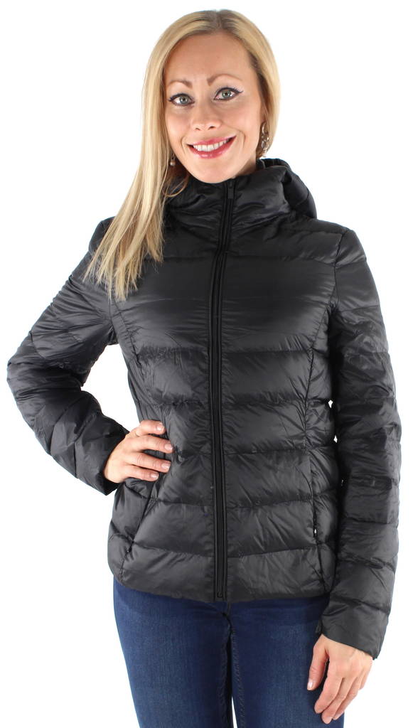 Vila dam tunn dunjacka Manya Short svart - Lätta jackor för damer - 129245 - 1