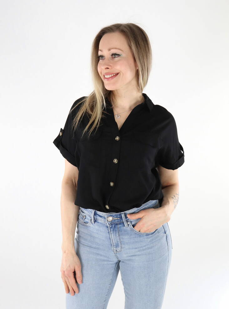 Vero Moda dam t-shirt Bumpy Shirt svart - T-shirts för damer - 135955 - 1