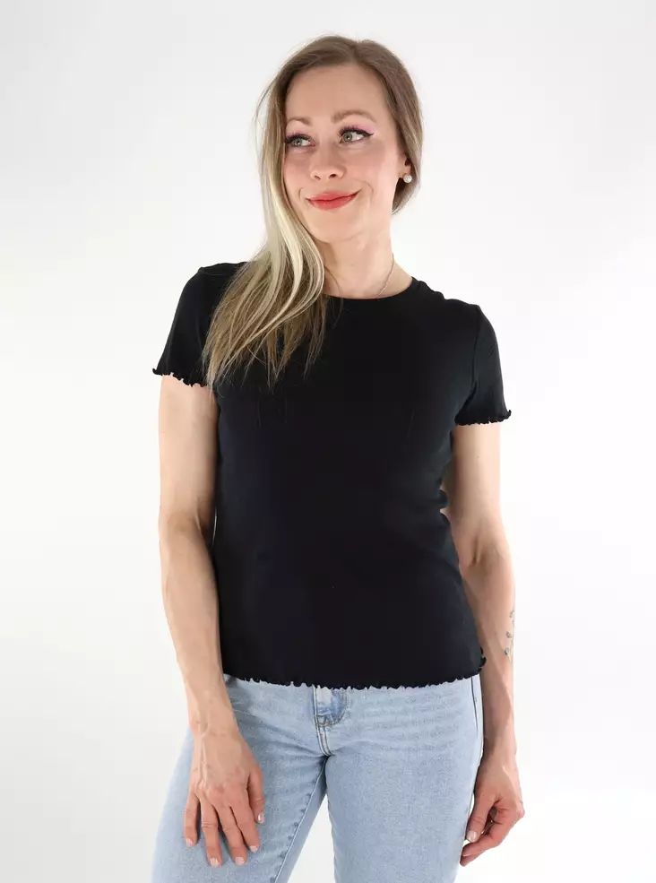 Vila dam t-shirt Pointa svart - T-shirts för damer - 136335 - 1