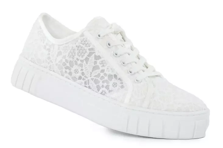 Marco Tozzi damsneakers i spets 83705-44 100 vit - Sneakers för damer - 140685 - 1