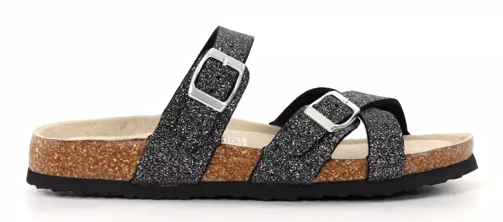 Migant glitterflipflops för damer A922-121 svart - Slip-ins för damer - 138065 - 1