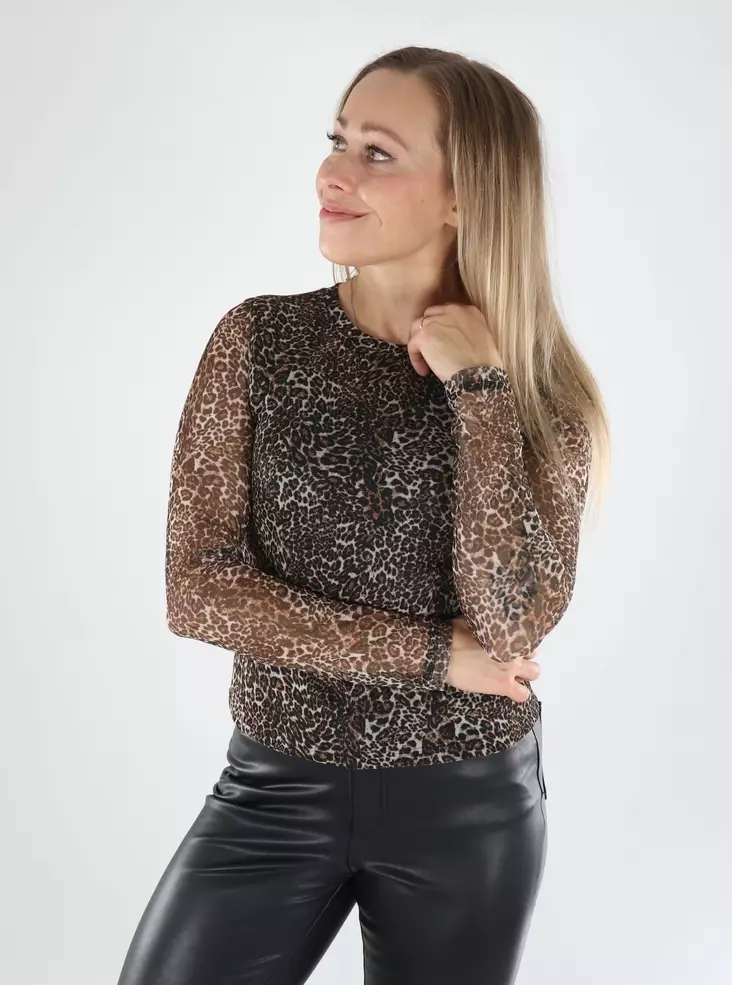 Only dam meshskjorta Nova Mesh sierra/breaker leo - Långärmade tröjor för  damer - 139195 - 1