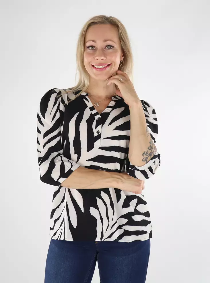 Only damskjorta Nova Lux svart/548 upscal - Långärmade tröjor för  damer - 136445 - 1