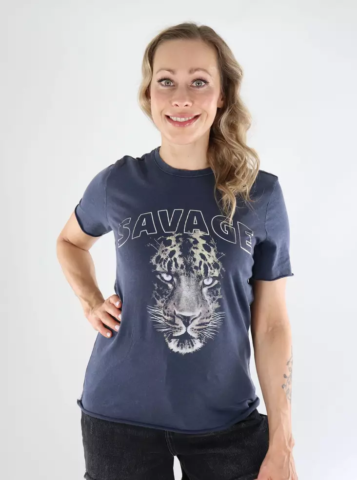 Only tryckt t-shirt Life total eclipse/staycay - T-shirts för damer - 138825 - 1