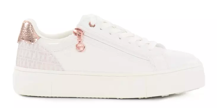 Tamaris dam sneakers 23313-41 vit / roséguld - Sneakers för damer - 135545 - 1