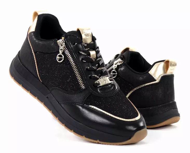 Tamaris dam sneakers 23732-41 svart kam - Sneakers för damer - 137765 - 1
