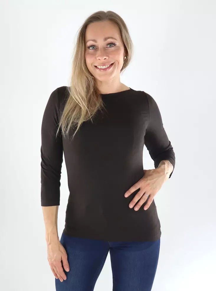 Vero Moda Skjorta VMPANDA MODAL chokladtårta - Långärmade tröjor för damer - 141485 - 1