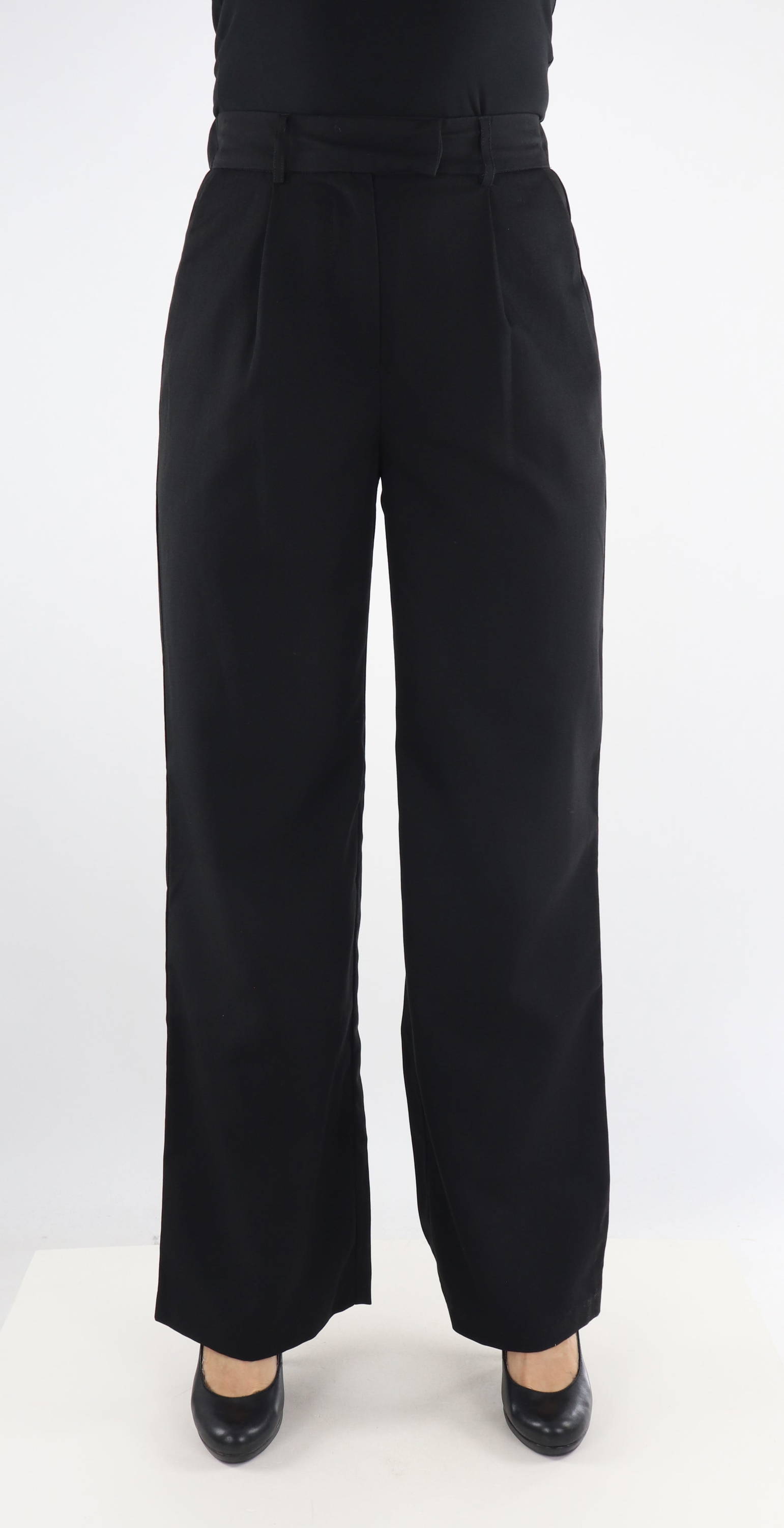 VILA Petite VIAYAIS HW STRAIGHT PANTS/KA/PTT - Pantaloni - Navy Blazer Aop Graphic Vip21a018 K11
