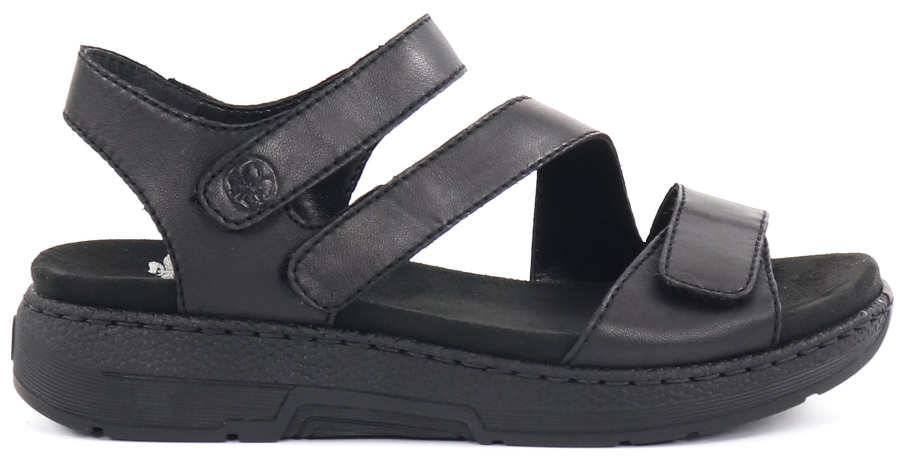 Rieker dam Sandaler i skinn V815100 svart webbutik