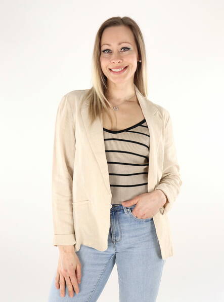 JDY blazer för damer Say oatmeal - Kavajer för damer - 136006 - 1