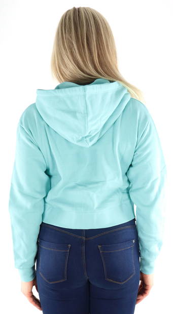 JJXX Hoodie med dragkedja Abbie hood Aruba blå - Huvtröjor och sweatshirts - 132796 - 2