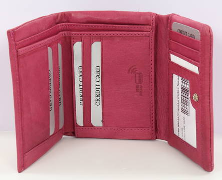 Nabo Läderplånbok NK304 fuxia - Plånböcker - 130666 - 2