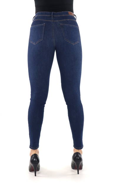 Only Jeans Wauw Mid BJ581 Mörkblå - Jeans för damer - 133976 - 2