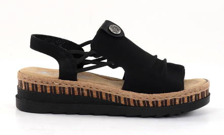 Rieker damsandaler V7972-00 svart - Rieker sandals - 135406 - 1