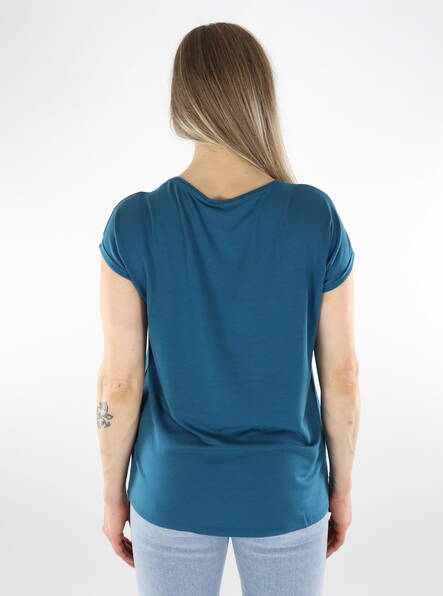Vero Moda dam t-shirt Plain Moroccan blå - T-shirts för damer - 136056 - 2
