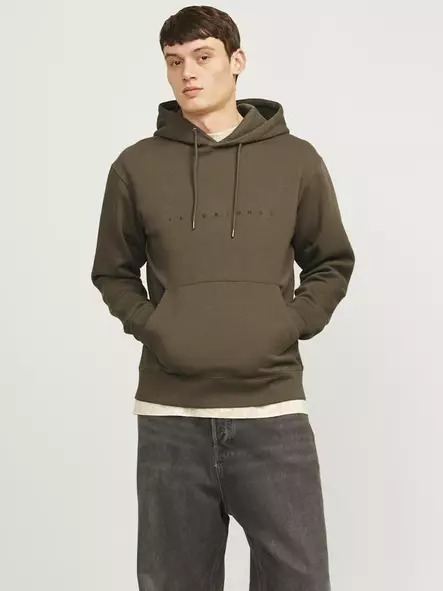Jack&Jones huvtröja herr Star Hood matsal - Huvtröjor för herrar - 137196 - 1