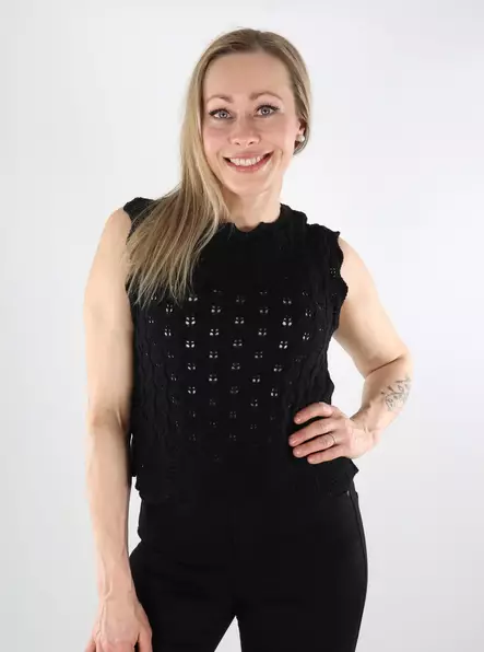 Only damtopp O-Neck svart - Toppar för damer - 138036 - 1