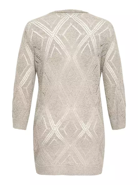 Only Carmakoma plus size kofta Öppen björk - Stickat för damer - 140436 - 2