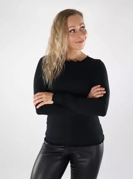 JJXX damskjorta Babylock svart - Långärmade tröjor för  damer - 139076 - 1