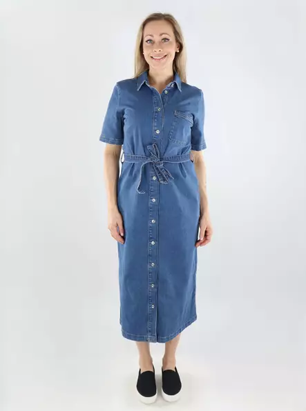 Only lång jeansklänning SS Long medium blue - Klänningar och tunikor - 138486 - 1