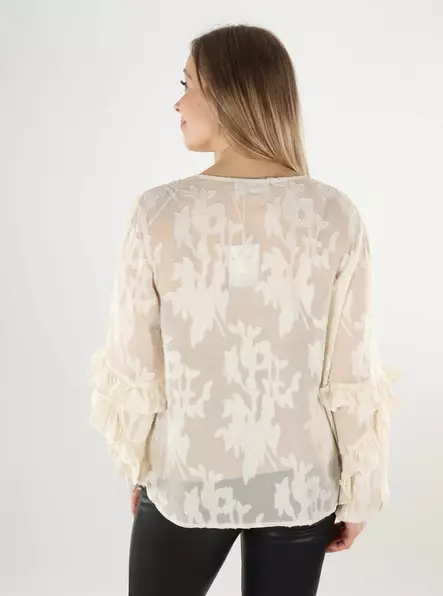 Pieces damskjorta Topp björk - Långärmade tröjor för damer - 140036 - 2