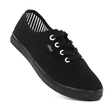S.Oliver canvas sneakers 23646-42 svart - Sneakers för damer - 137986 - 1