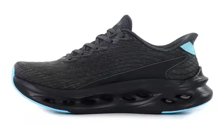 Skechers Damsneakers 129404/BKBL MAX CUSHIONING GLIDE STEP - SAPPHIRE svart/blå - Skechers sneakers - 140306 - 2