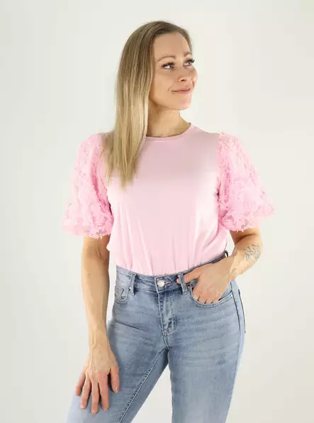 Vila t-shirt o-ringad cherry blossom - T-shirts för damer - 140806 - 1