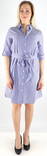 JDY dam Skjortklänning Hall 3/4, blå/vit - Klänningar och tunikor - 130156 - 1