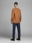 Jack & Jones stickad herr tröja bomull Hill umber brun - Stickat för herrar - 129926 - 2