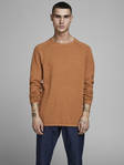 Jack & Jones stickad herr tröja bomull Hill umber brun - Stickat för herrar - 129926 - 1
