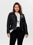 Only Carmakoma Plus size dam biker jacka Emmy svart - Skinnjackor och PU-jackor för damer - 124886 - 1