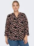 Only Carmakoma Blommig Skjorta Anita, svart/blom - Skjortor och blusar för damer - 132366 - 1