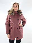 Only Iris Fur parka kappa för dam rosa - Parkas för damer - 134926 - 1