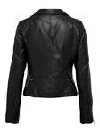 Only dam konstläderjacka Gemma biker svart - Skinnjackor och PU-jackor för damer - 120386 - 5
