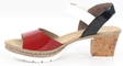 Rieker Sandaler V2953-33 blå/röd/vit - Rieker sandals - 125976 - 2