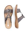Rieker dam slip-in sandaler 608K1-45 grå - Rieker mulor - 135766 - 4