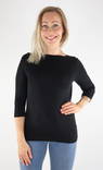 Vero Moda Skjorta Panda modal, svart - Långärmade tröjor för damer - 131356 - 1